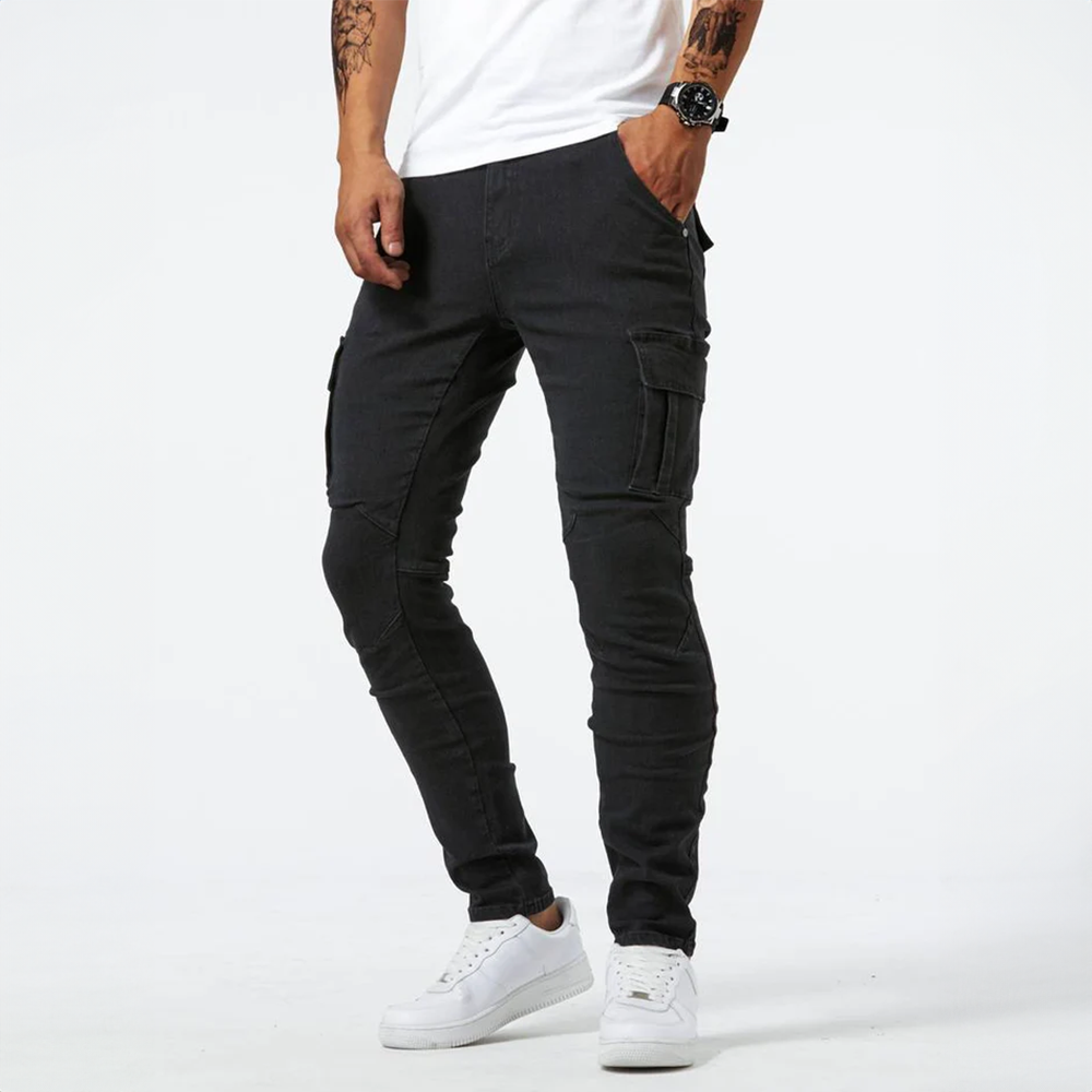 Stretch cargo jeans