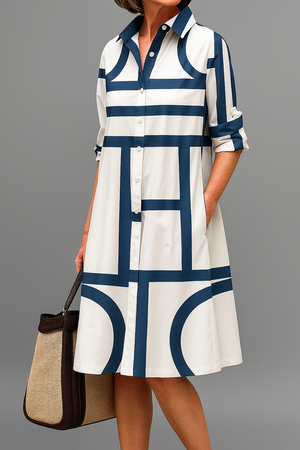 ANDREA – Vestido Midi Fluido