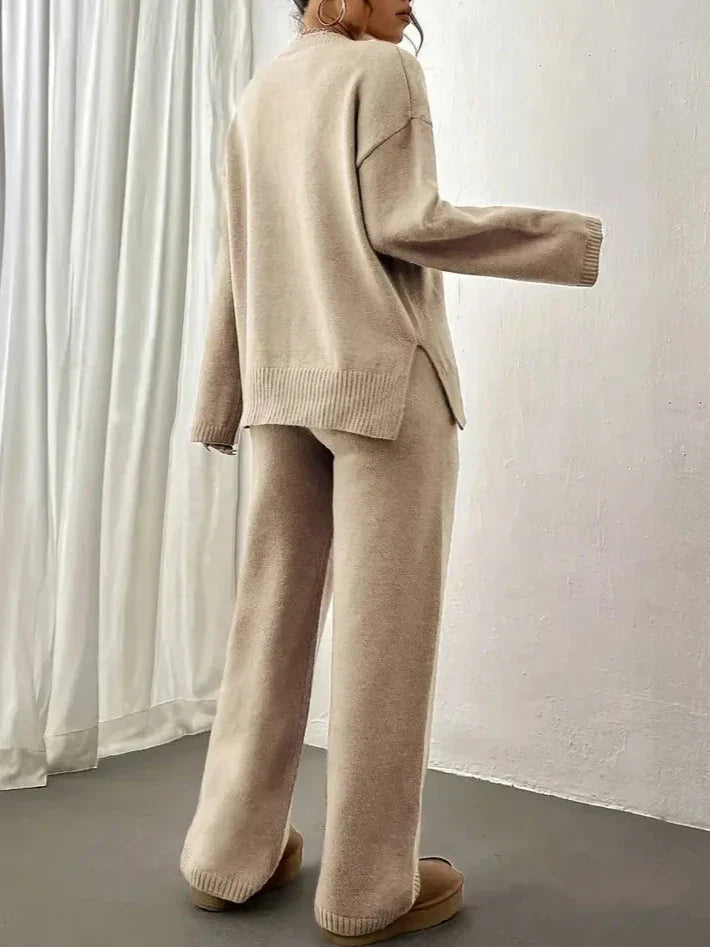 Warm knit set