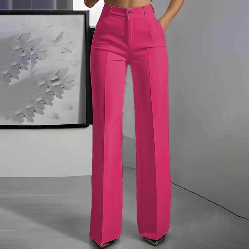 Women's high-waisted suit trousers
