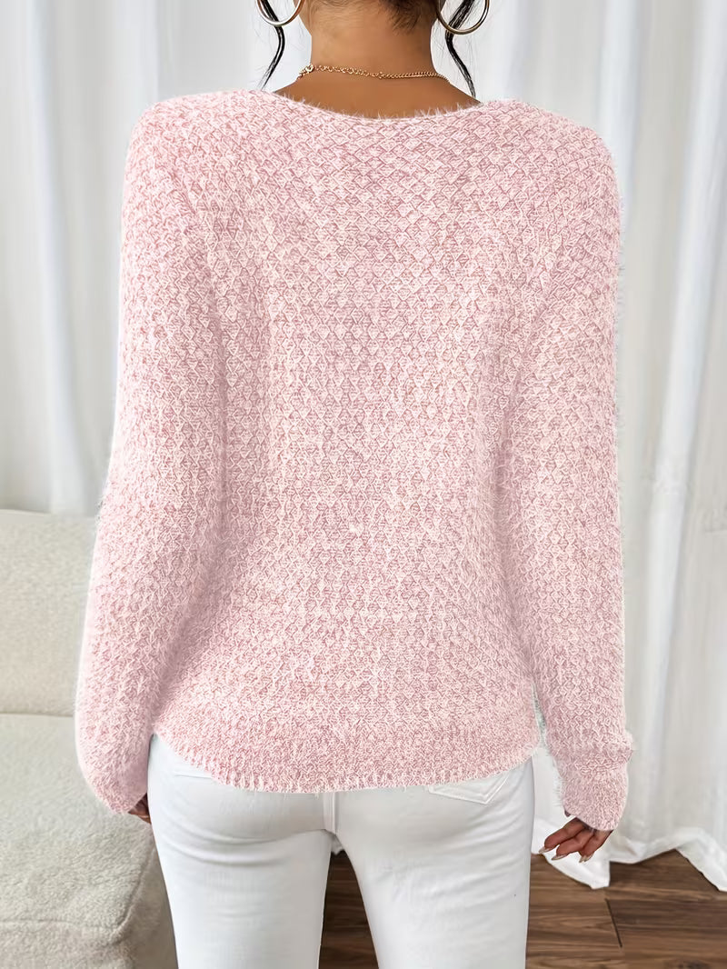 Oversized V-neck sweater