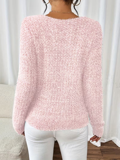 Oversized V-neck sweater