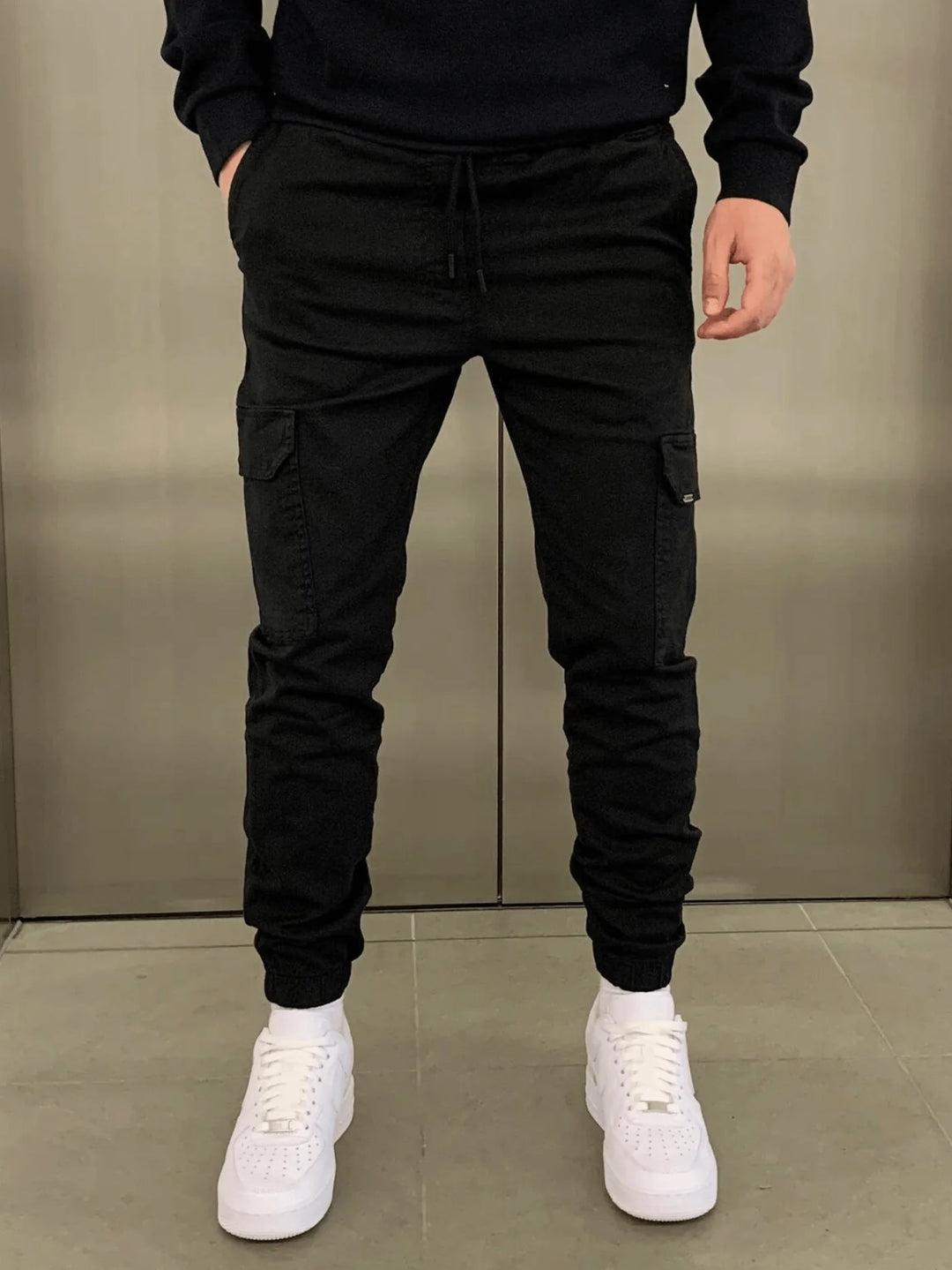 Elastic cargo pants 