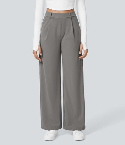 Pantalones Acampanados De Cintura Alta