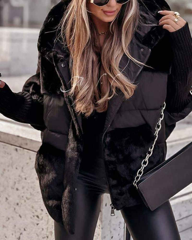 Thermal jacket with hood 