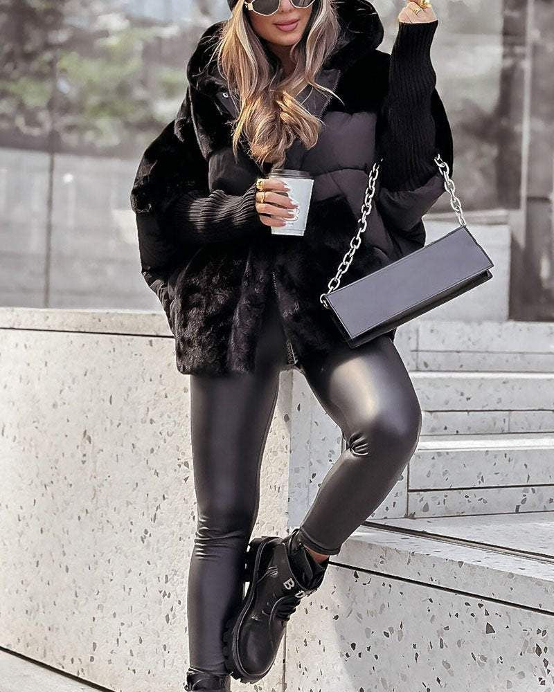 Thermal jacket with hood 