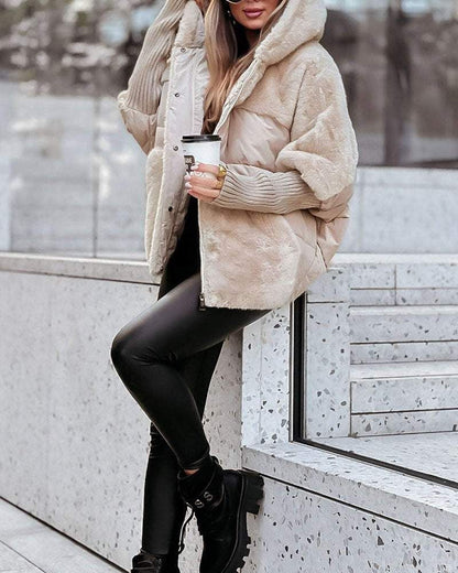 Thermal jacket with hood 