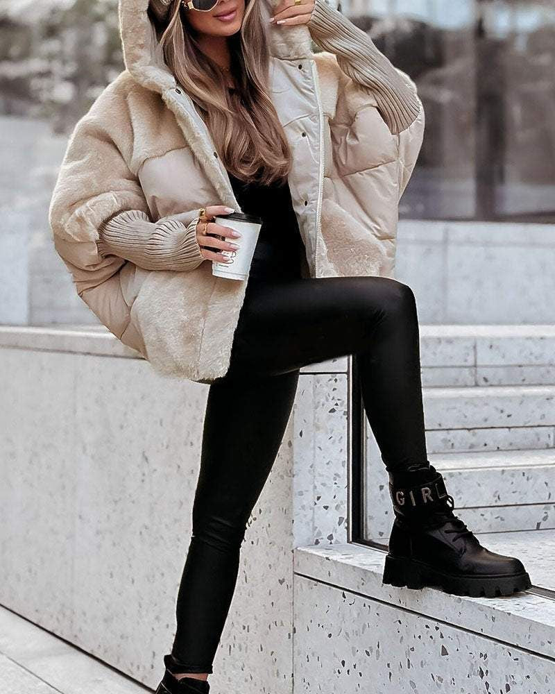 Thermal jacket with hood 