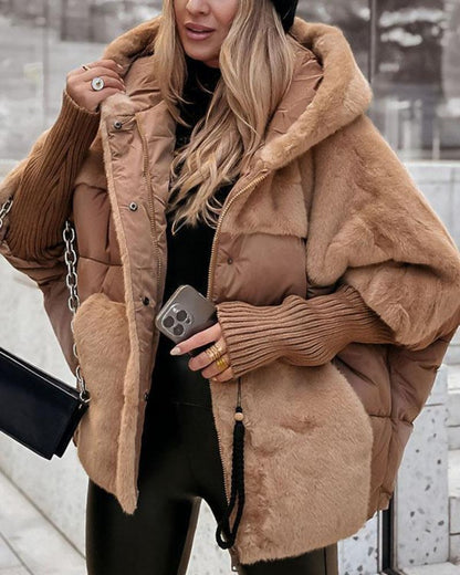 Thermal jacket with hood 