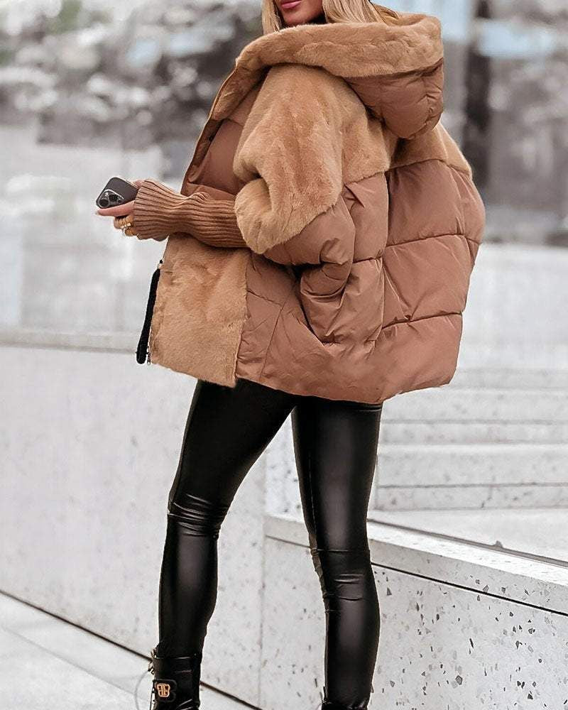 Thermal jacket with hood 