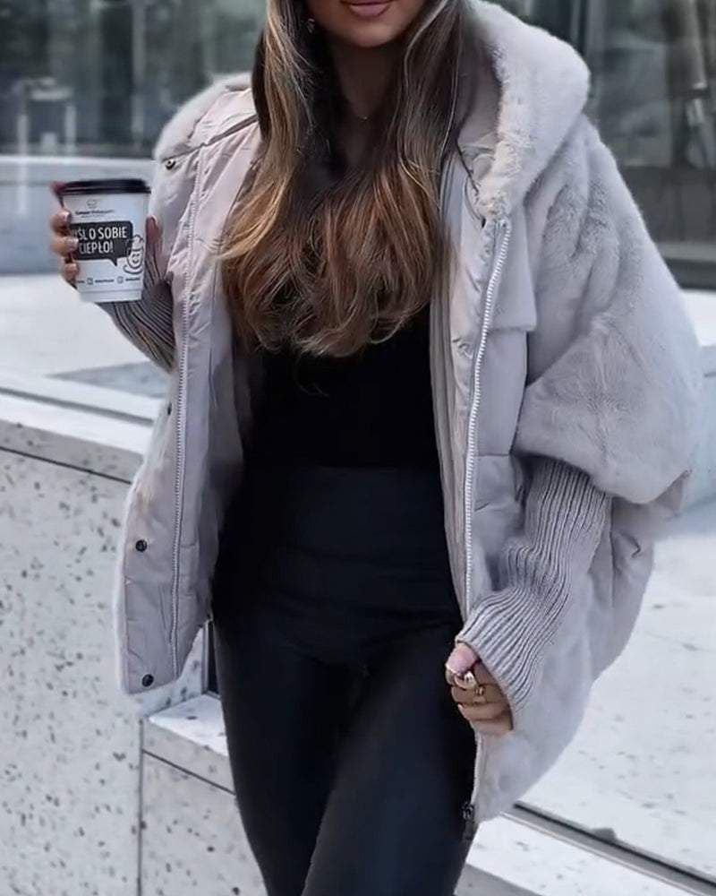 Thermal jacket with hood 