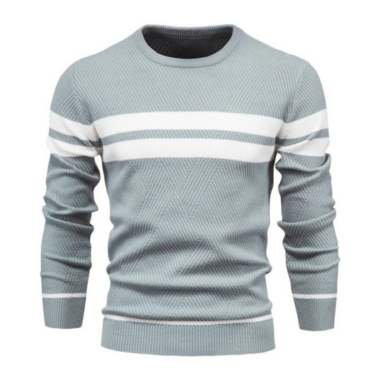 Long-sleeved knit sweater