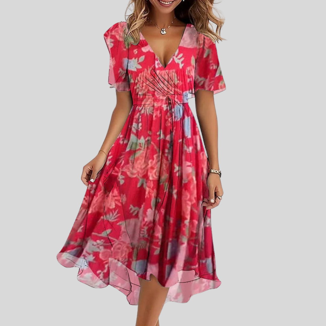 NAOMI – Vestido Floral Para Primavera