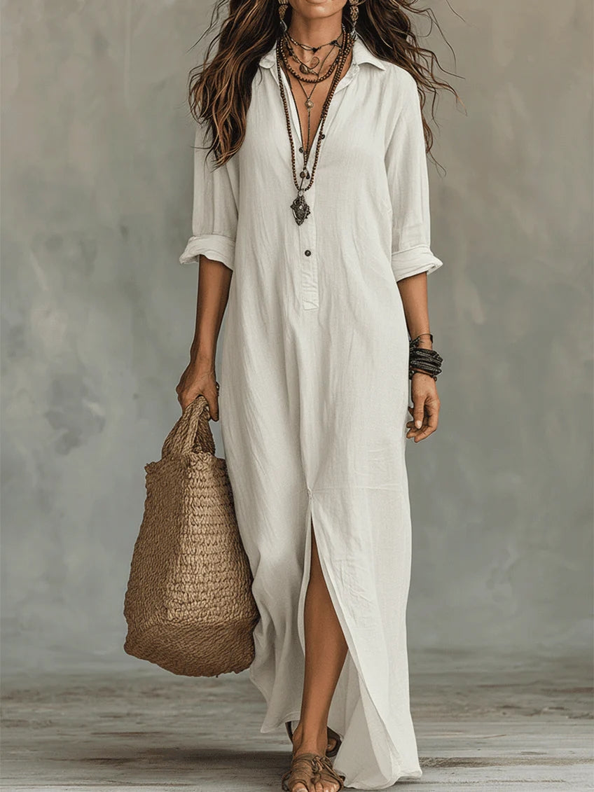 AMAYA – Vestido Largo Fluido