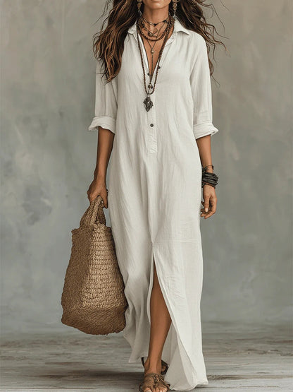 AMAYA – Vestido Largo Fluido