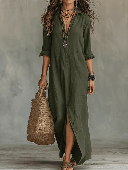 AMAYA – Vestido Largo Fluido