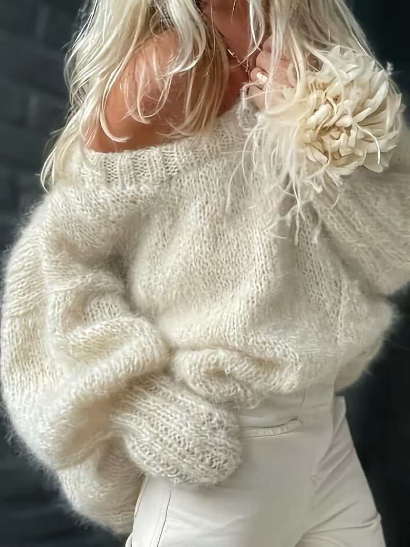 Soft, short-knit sweater