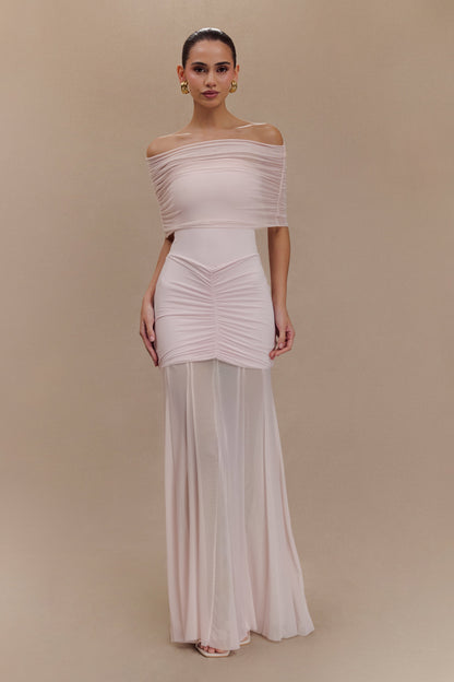 AITANA – Vestido De Malla Con Hombros Descubiertos