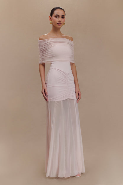 AITANA – Vestido De Malla Con Hombros Descubiertos