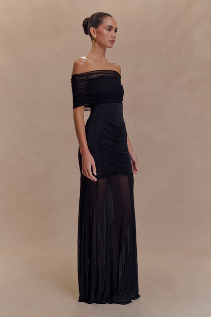 AITANA – Vestido De Malla Con Hombros Descubiertos