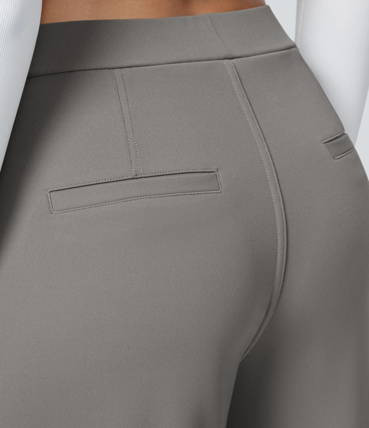 Pantalones Acampanados De Cintura Alta