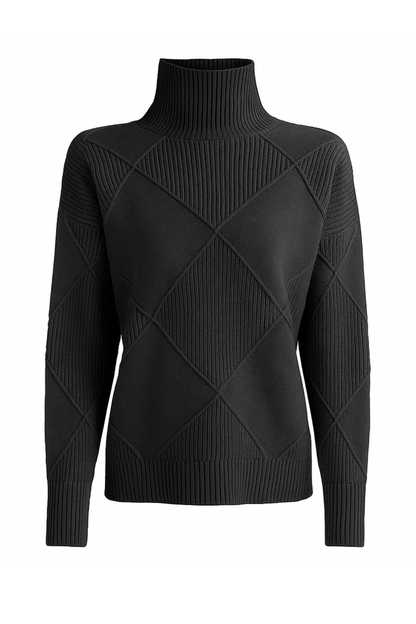 Black diamond pattern sweater