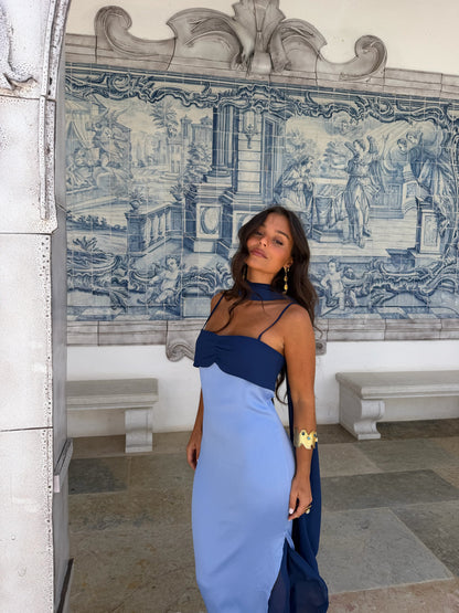 JUDITH – Vestido Elegante Bicolor