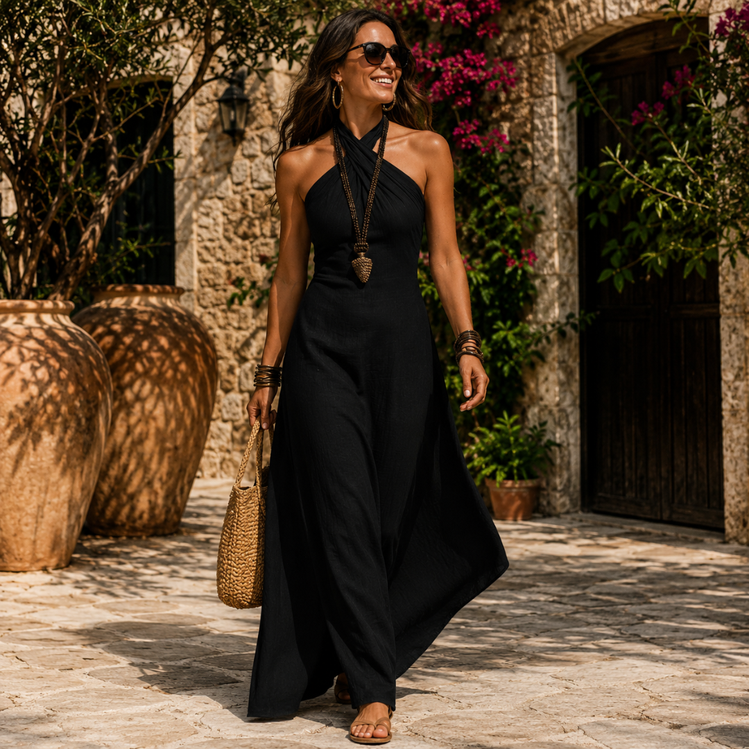 AGATHA – Vestido Con Escote Cruzado