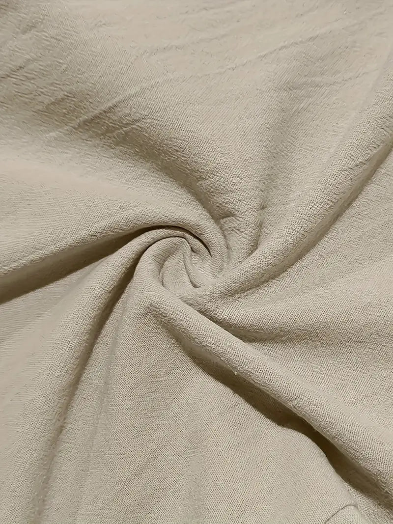 Pantalones Anchos De Lino Con Cordón