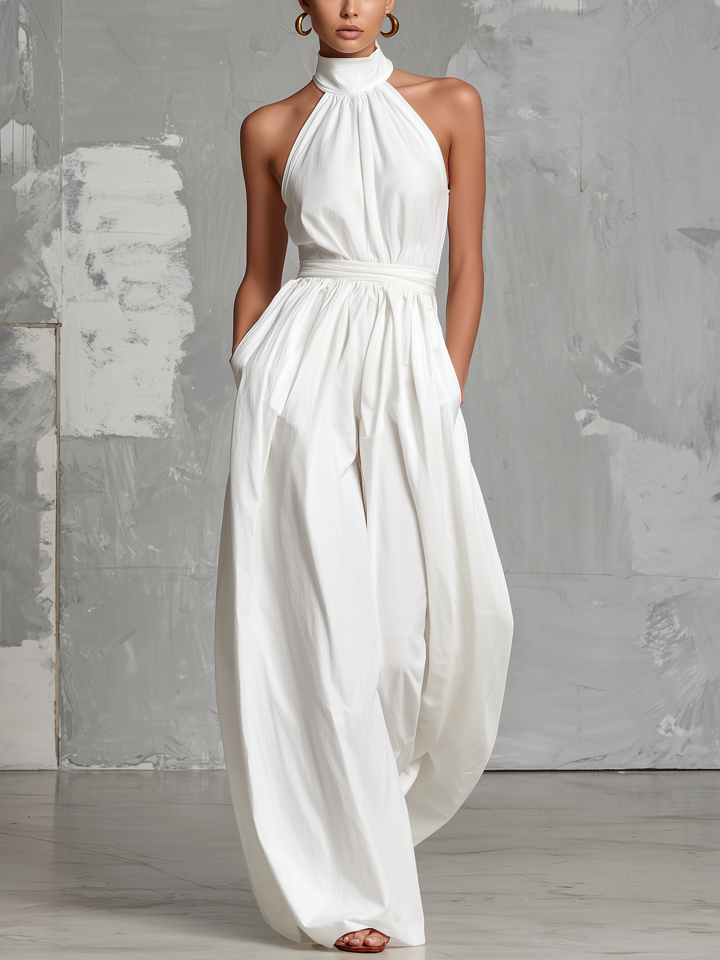 LUNA – Mono Elegante Con Cuello Halter