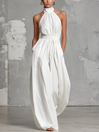 LUNA – Mono Elegante Con Cuello Halter