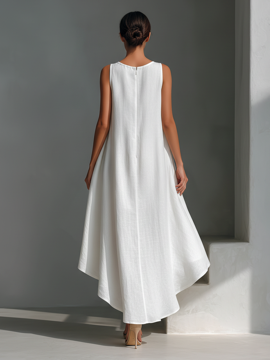 EMMA – Vestido Sin Mangas Y Bajo Asimetríco