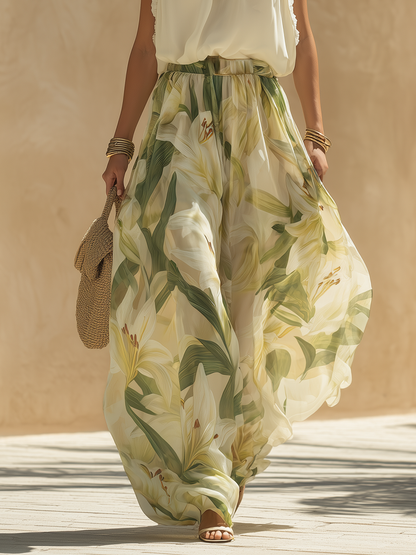 CHLOE – Conjunto Elegante Con Estampado Floral
