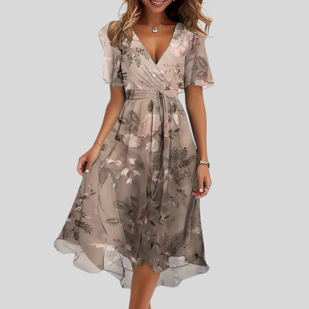 NAOMI – Vestido Floral Para Primavera