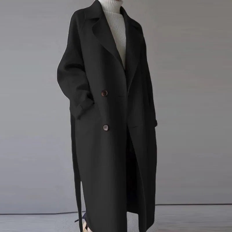 Abrigo elegante largo de invierno
