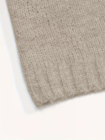 Soft, short-knit sweater
