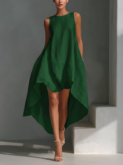 EMMA – Vestido Sin Mangas Y Bajo Asimetríco