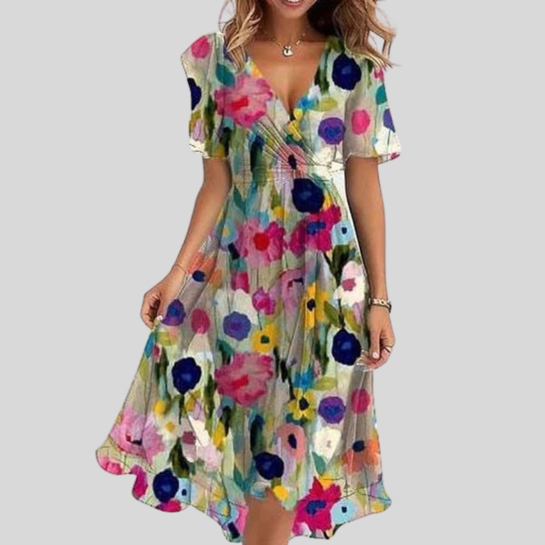 NAOMI – Vestido Floral Para Primavera