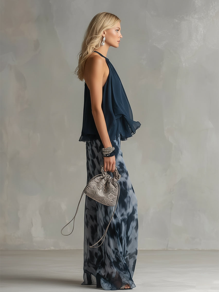 ADARA – Conjunto Chifón Elegante Fluido