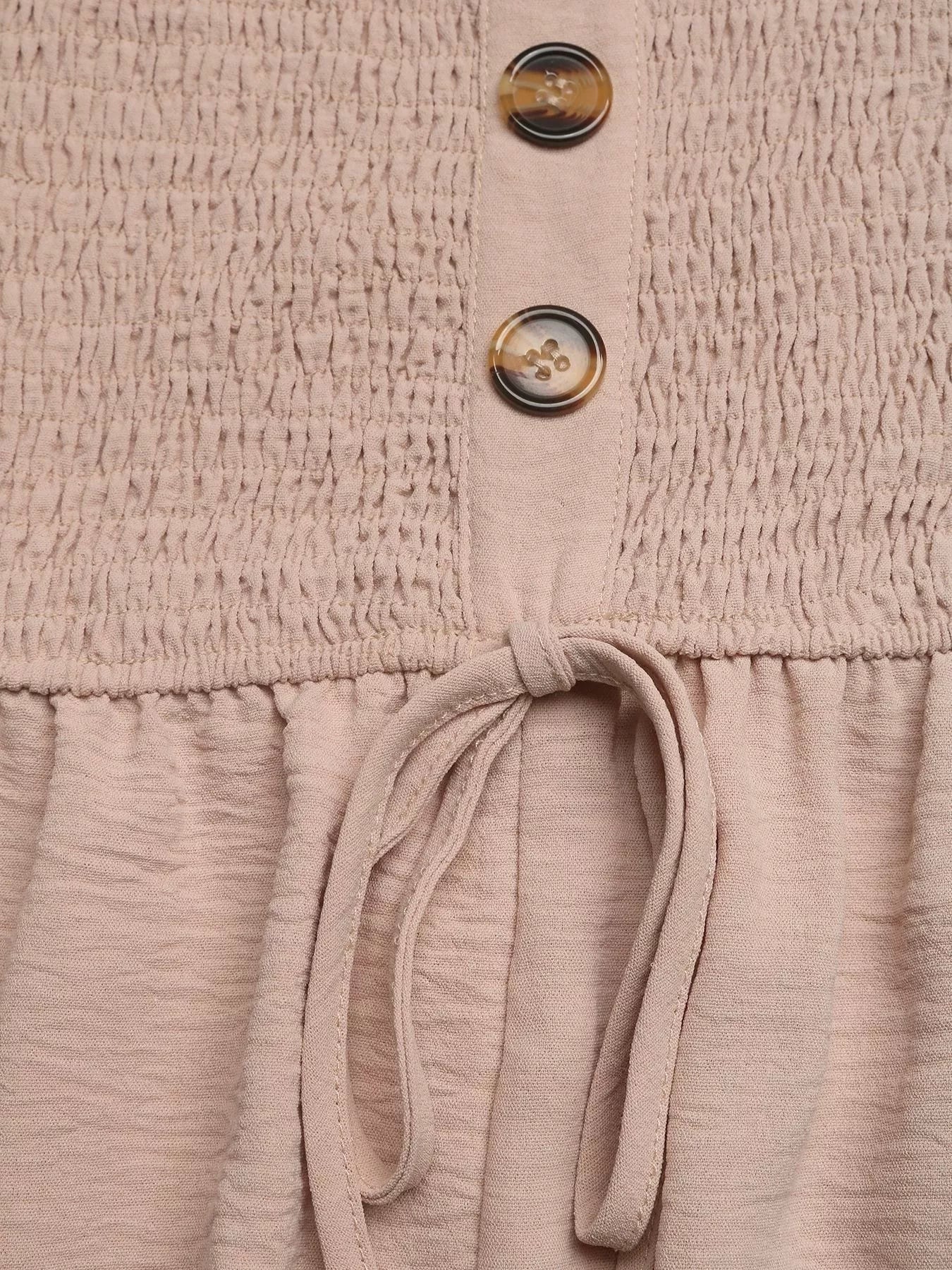 LUNA – Mono Con Top Sin Tirantes Y Pantalones Fruncidos