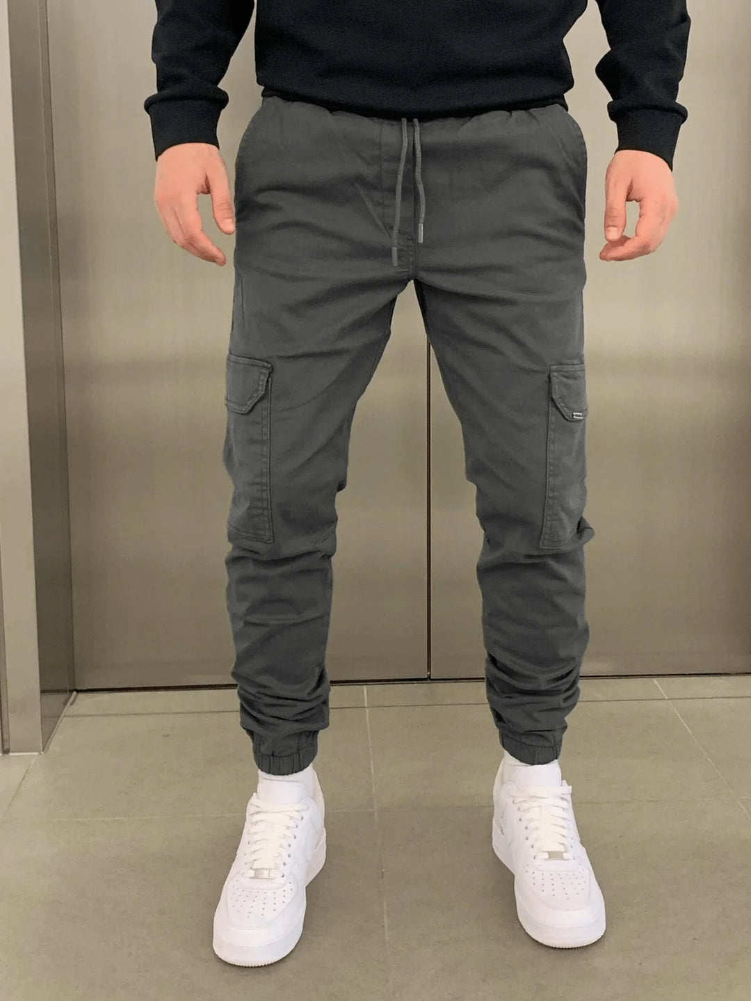 Elastic cargo pants 