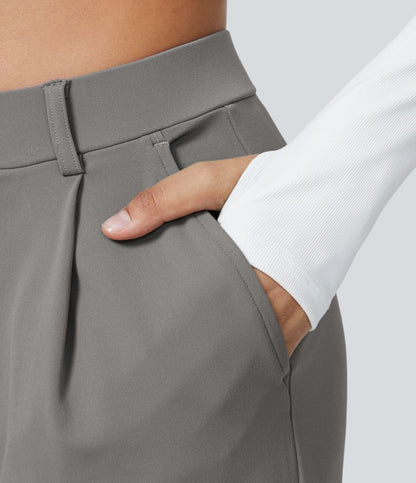 Pantalones Acampanados De Cintura Alta