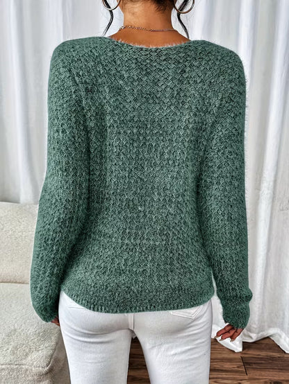 Oversized V-neck sweater