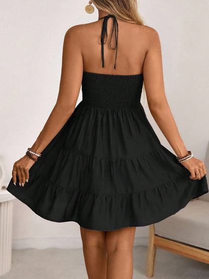SUSANA – Vestido Corto Fruncido