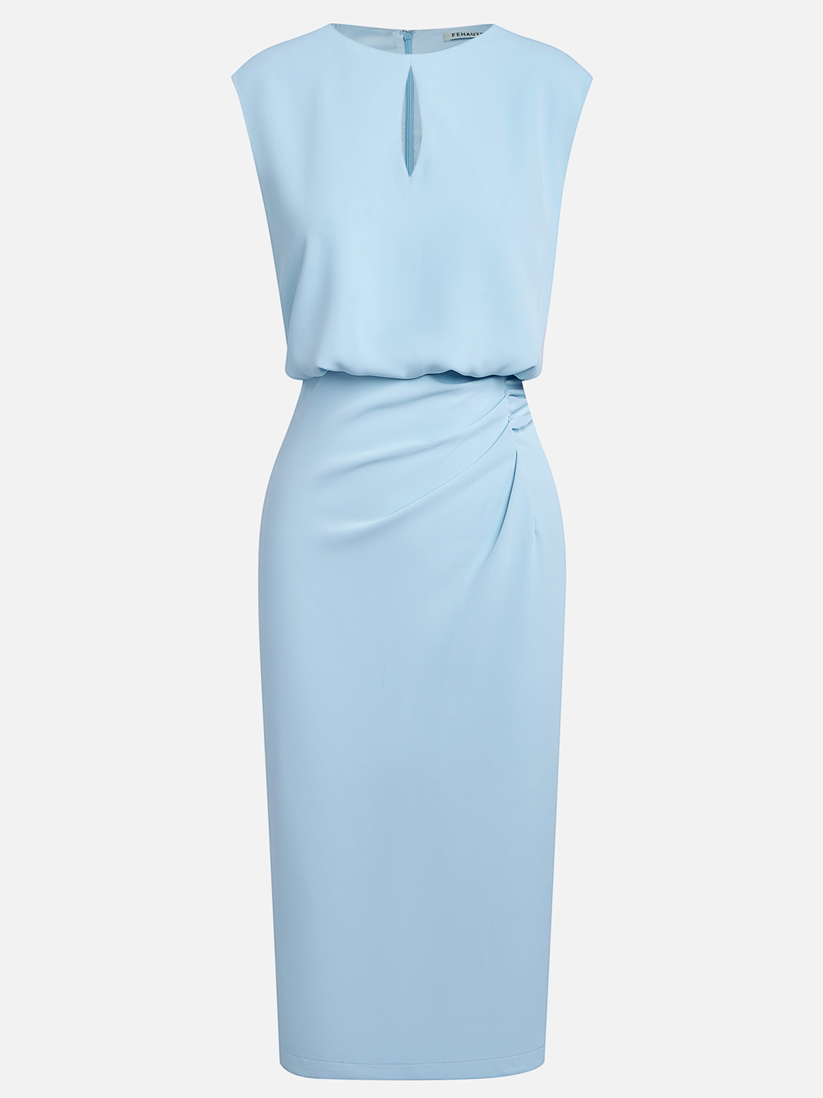 VALENTINA – Vestido Midi Con Drapeado Lateral