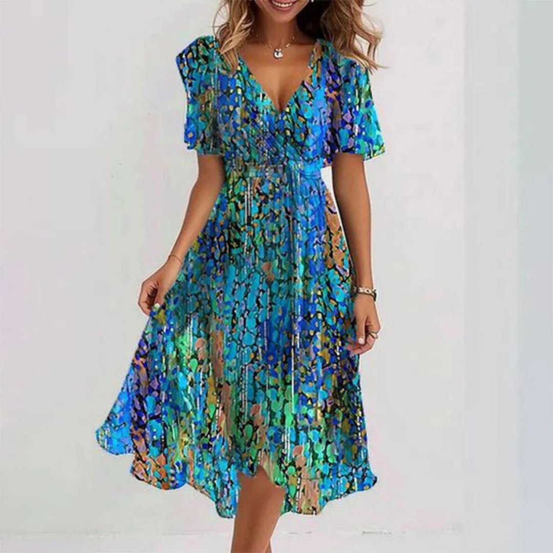 NAOMI – Vestido Floral Para Primavera