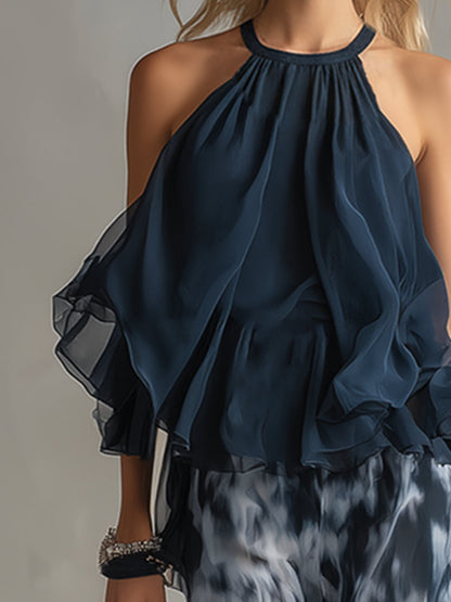 ADARA – Conjunto Chifón Elegante Fluido