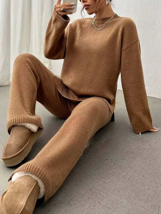 Warm knit set