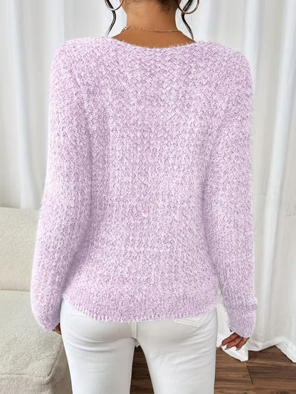 Oversized V-neck sweater