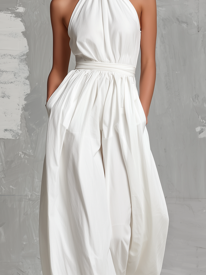 LUNA – Mono Elegante Con Cuello Halter